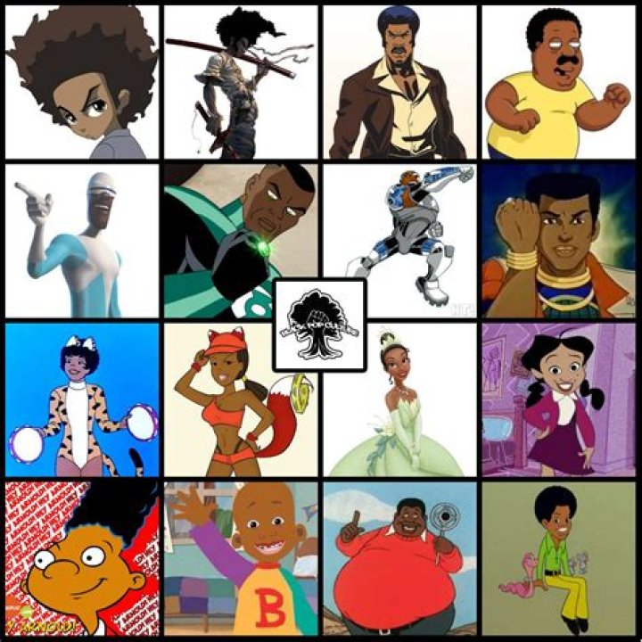 Black Cartoon Character