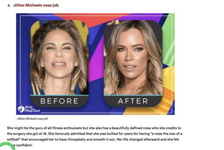 Unveiling The Truth: Jillian Michaels' Plastic Surgery Journey Explored